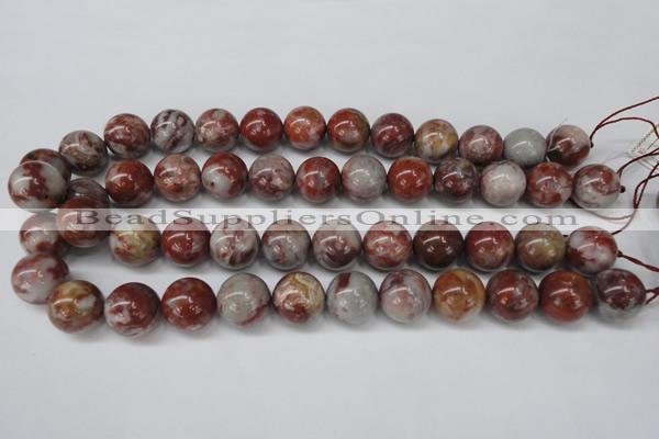 COJ207 15.5 inches 16mm round blood stone beads wholesale