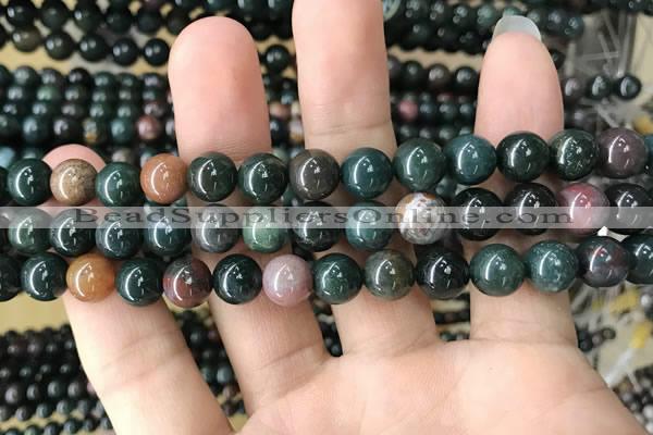 COJ332 15.5 inches 8mm round Indian bloodstone beads wholesale