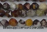 COJ371 15.5 inches 6mm faceted nuggets outback jasper beads