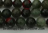 COJ452 15.5 inches 8mm round blood jasper beads wholesale