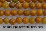 COJ600 15.5 inches 4mm round orpiment jasper beads wholesale