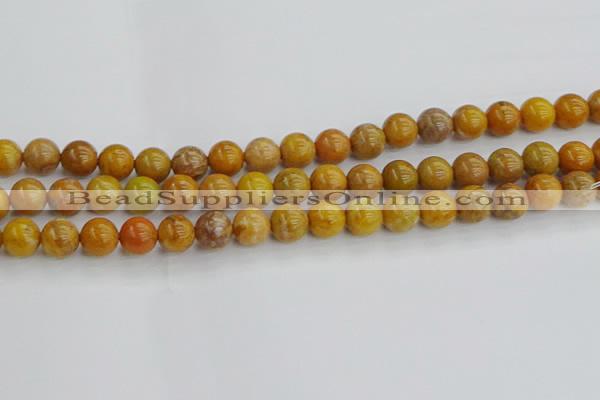 COJ602 15.5 inches 8mm round orpiment jasper beads wholesale