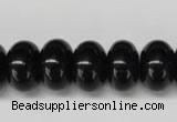 CON24 15.5 inches 10*16mm rondelle black onyx gemstone beads