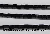 CON30 15.5 inches 4*4mm cube black onyx gemstone beads