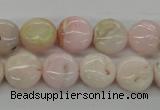 COP07 15.5 inches 13mm flat round natural pink opal beads wholesale