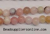 COP1001 15.5 inches 4mm round natural pink opal gemstone beads