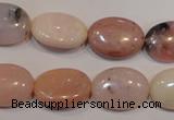 COP1024 15.5 inches 13*18mm oval natural pink opal gemstone beads