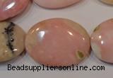 COP1027 15.5 inches 22*30mm oval natural pink opal gemstone beads