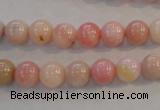 COP1061 15.5 inches 8mm round natural pink opal gemstone beads