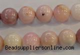 COP1063 15.5 inches 12mm round natural pink opal gemstone beads