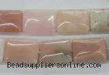 COP12 15.5 inches 13*18mm rectangle natural pink opal beads wholesale