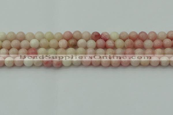 COP1226 15.5 inches 6mm round Chinese pink opal beads wholesale