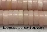 COP1234 15.5 inches 3*8mm heishi Chinese pink opal beads