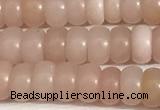 COP1237 15.5 inches 3.5*6mm rondelle Chinese pink opal beads