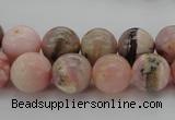 COP1254 15.5 inches 12mm round natural pink opal gemstone beads