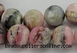 COP1255 15.5 inches 14mm round natural pink opal gemstone beads