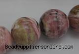 COP1257 15.5 inches 18mm round natural pink opal gemstone beads