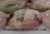 COP1280 15.5 inches 30*40mm oval natural pink opal gemstone beads