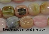 COP1299 15.5 inches 12*12mm square natural pink opal beads