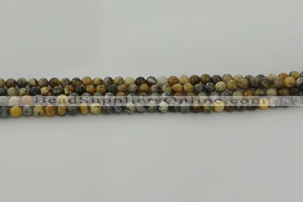 COP1380 15.5 inches 4mm round moss opal gemstone beads whholesale