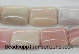 COP14 15.5 inches 15*20mm rectangle natural pink opal beads wholesale