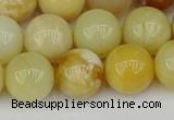 COP1429 15.5 inches 12mm round yellow opal beads wholesale