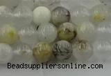 COP1451 15.5 inches 6mm round grey opal gemstone beads