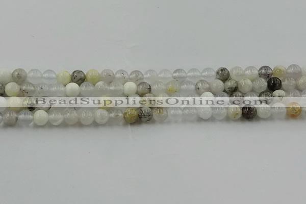 COP1451 15.5 inches 6mm round grey opal gemstone beads