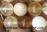 COP1458 15.5 inches 10mm round yellow opal gemstone beads