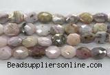 COP1495 12*16mm - 13*18mm faceted octagonal natural pink opal beads