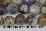 COP1514 15.5 inches 12mm round amethyst sage opal beads wholesale