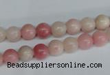 COP152 15.5 inches 8mm round pink opal gemstone beads wholesale