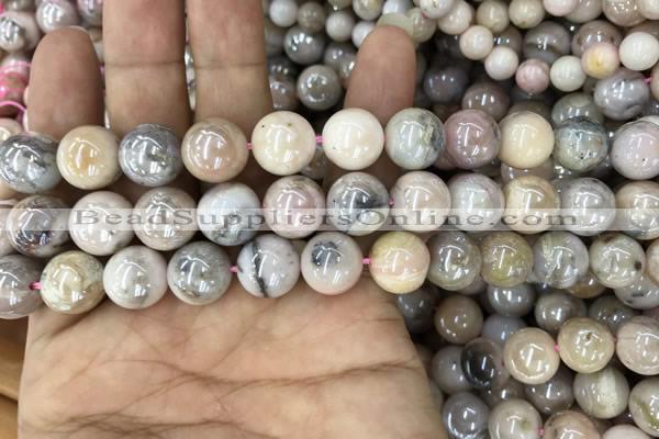 COP1543 15.5 inches 10mm round AB-color natural pink opal beads