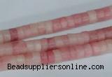 COP156 15.5 inches 4*6mm rondelle pink opal gemstone beads wholesale