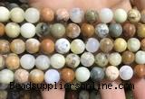 COP1569 15.5 inches 10mm round yellow moss opal beads wholesale