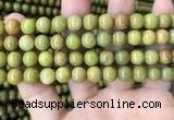 COP1574 15.5 inches 8mm round Australia olive green opal beads