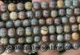 COP1582 15.5 inches 12mm round Australia brown green opal beads