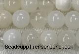 COP1588 15.5 inches 6mm round white opal gemstone beads