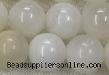 COP1590 15.5 inches 10mm round white opal gemstone beads