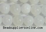 COP1615 15.5 inches 6mm round white opal gemstone beads