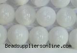 COP1616 15.5 inches 8mm round white opal gemstone beads