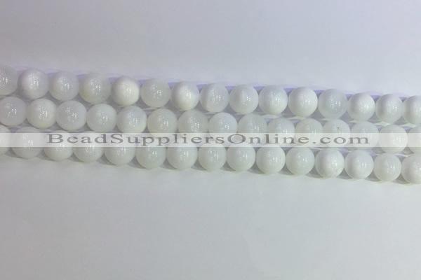 COP1616 15.5 inches 8mm round white opal gemstone beads