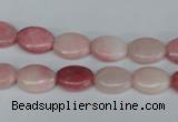 COP165 15.5 inches 10*14mm oval pink opal gemstone beads wholesale