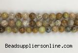 COP1672 15.5 inches 10mm round yellow opal gemstone beads