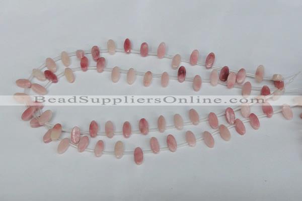 COP169 15.5 inches 6*12mm top-drilled marquise pink opal gemstone beads