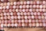 COP1693 15.5 inches 6mm round natural pink opal gemstone beads