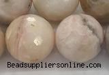 COP1717 15.5 inches 18mm faceted round natural pink opal beads