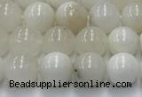 COP1730 15.5 inches 6mm round white opal beads wholesale