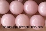 COP1779 15.5 inches 8mm round Chinese pink opal gemstone beads