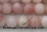 COP1780 15.5 inches 6mm round pink opal gemstone beads